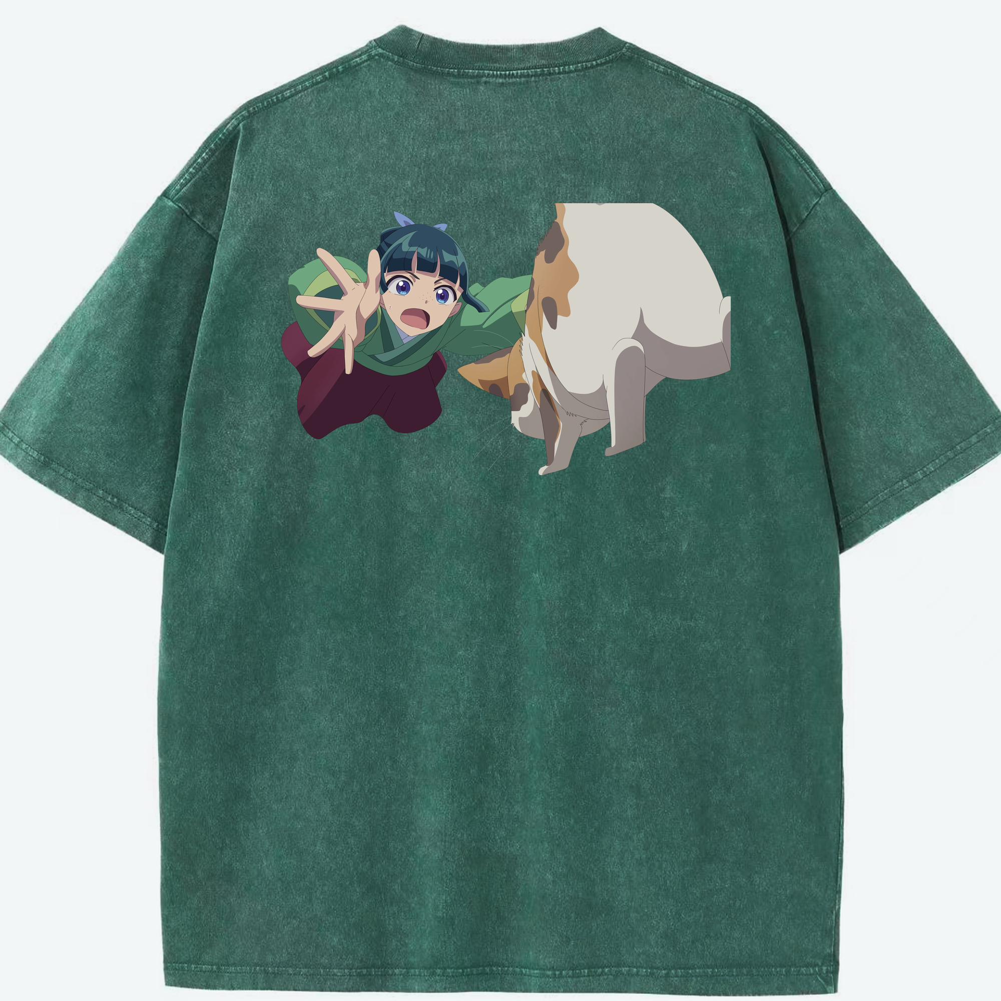 （画像用） 薬屋のひとりごと The Apothecary Diaries 綿100% ヴィンテージ風 半袖Tシャツ（背面プリント）